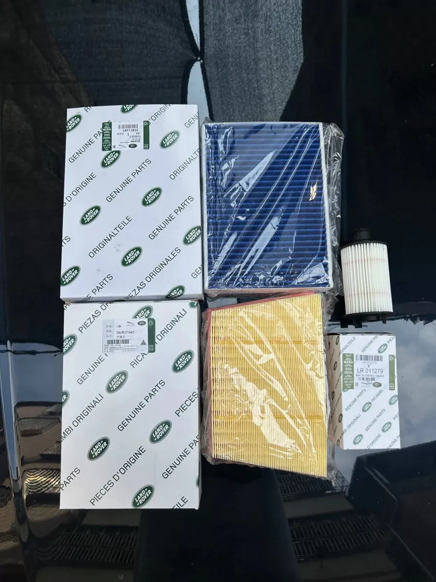 Land Rover genuine cabin air filter, air filter, and oil filter, original three filters, compatible with all Land Rover models